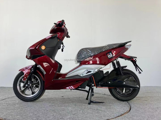 Ενίσχυρη 1500W/2000W Motor Ηλεκτρική μοτοσυκλέτα με διπλό φρένο δίσκου και ελαστικό 12 ιντσών