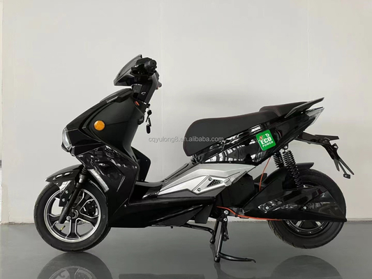 Ενίσχυρη 1500W/2000W Motor Ηλεκτρική μοτοσυκλέτα με διπλό φρένο δίσκου και ελαστικό 12 ιντσών
