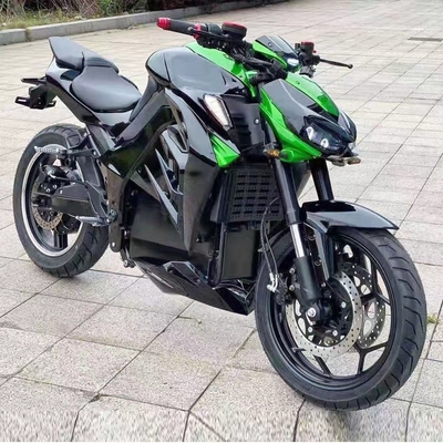 Καυτές ηλεκτρικές μοτοσυκλέτες 72V 3000W ΕΟΚ με κινητήρα βούρτσας και μπροστινό ελαστικό 110/70-17