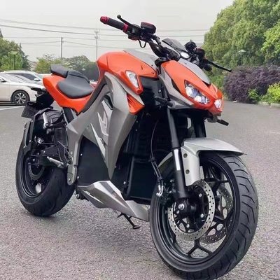 Καυτές ηλεκτρικές μοτοσυκλέτες 72V 3000W ΕΟΚ με κινητήρα βούρτσας και μπροστινό ελαστικό 110/70-17