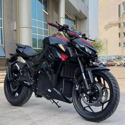 Καυτές ηλεκτρικές μοτοσυκλέτες 72V 3000W ΕΟΚ με κινητήρα βούρτσας και μπροστινό ελαστικό 110/70-17